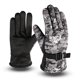 thumbnail image 3 of Calentador De La Mano Guantes de lana de esquí cálidos de invierno para hombres con hebilla engrosada (gris camuflaje), 3 of 7