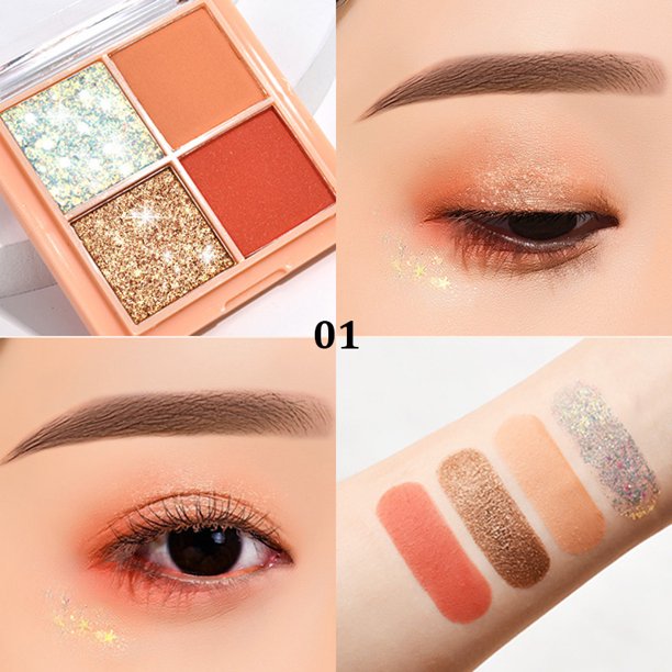 Eyeshadow Palette Eye Colors In Mix Of Shimmer Matte And Metallic