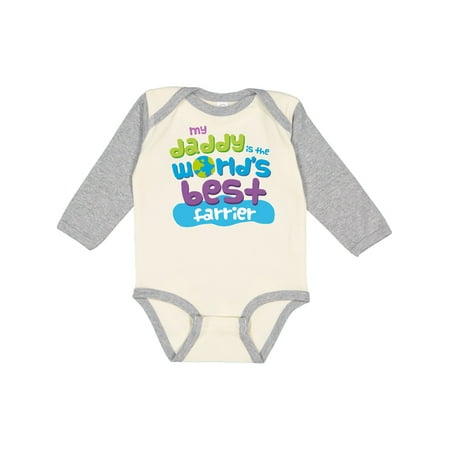 

Inktastic World’s Best Farrier Daddy Gift Baby Boy or Baby Girl Long Sleeve Bodysuit