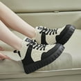 thumbnail image 4 of Mepaouo Women's Fleece Snow Boots Thick Sole Waterproof Walking Sneakers Casual Shoes(Black,7), 4 of 8