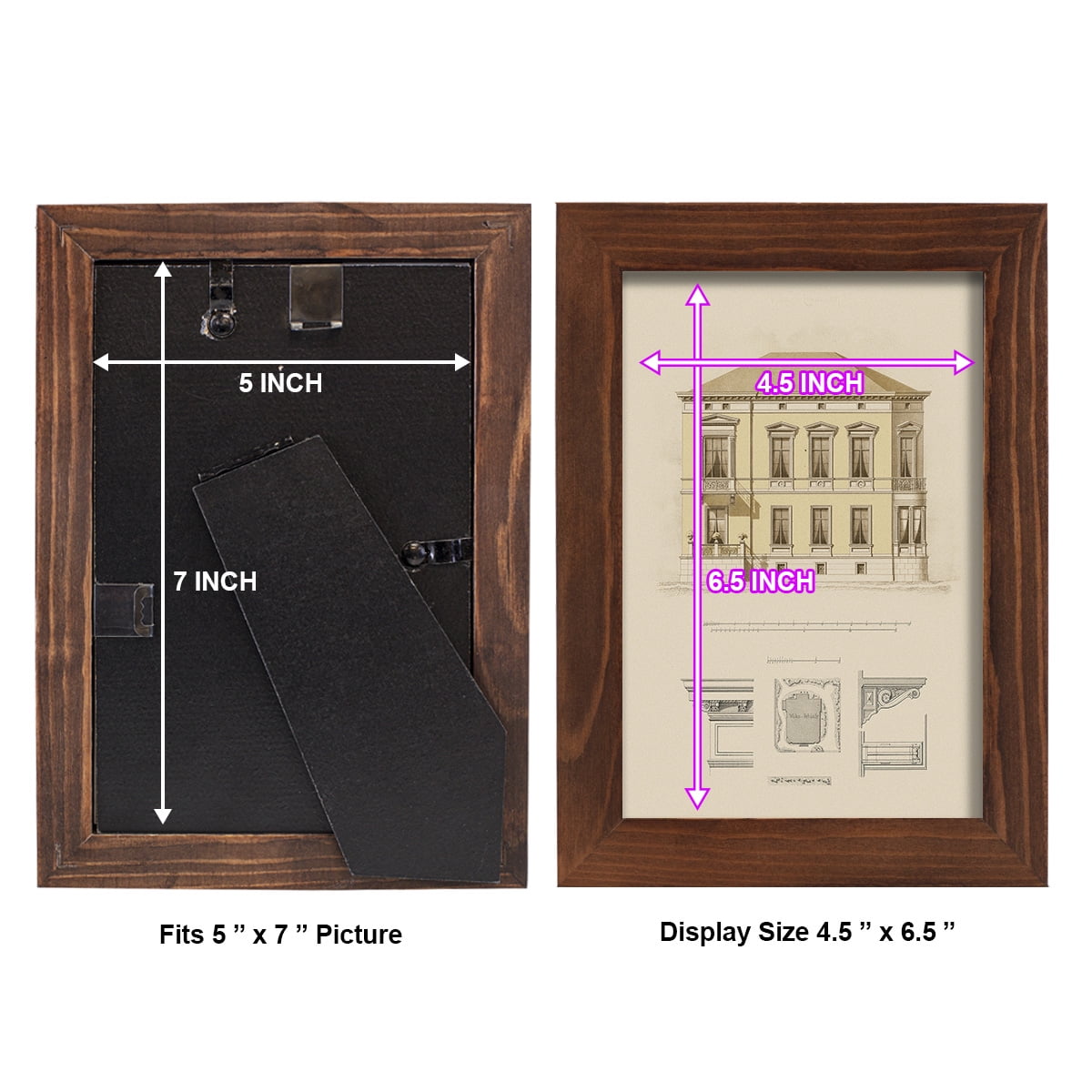 Estate and Plan VI -Framed Print w/glass-Chestnut