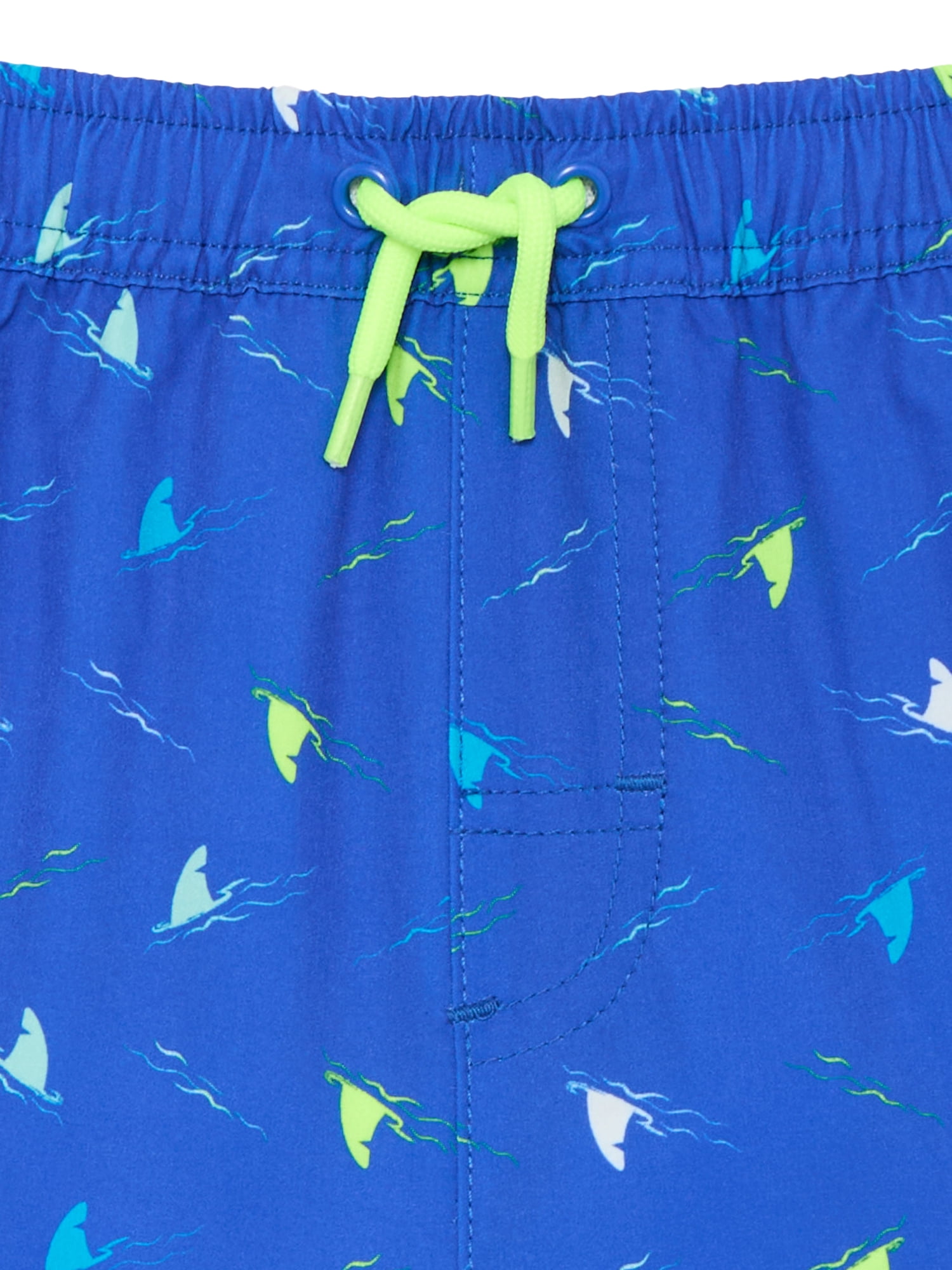 Wonder Nation Baby and Toddler Boy Swim Trunks, Size 12M-5T
