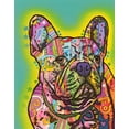 thumbnail image 2 of Dean Russo Collection 12x14 White Modern Wood Framed Museum Art Print Titled - French Bulldog III, 2 of 4