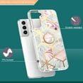 thumbnail image 2 of Case for Samsung Galaxy S21 Plus, Slim Marble Design with Rotatable Ring Holder Kickstand Soft Bumper Protective Cover, 2 of 6
