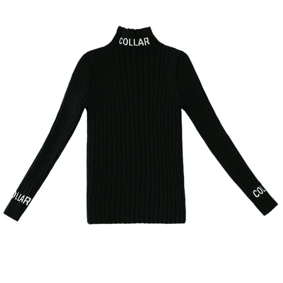 DecSea Girl's Long Sleeve Sweater Mock Neck Fall Soft Knit Pullover Jumper Tops 4-12T