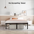 thumbnail image 3 of HENGMEI Metal Queen Bed Frame  Platform for Easy Assembly - Black, 3 of 8