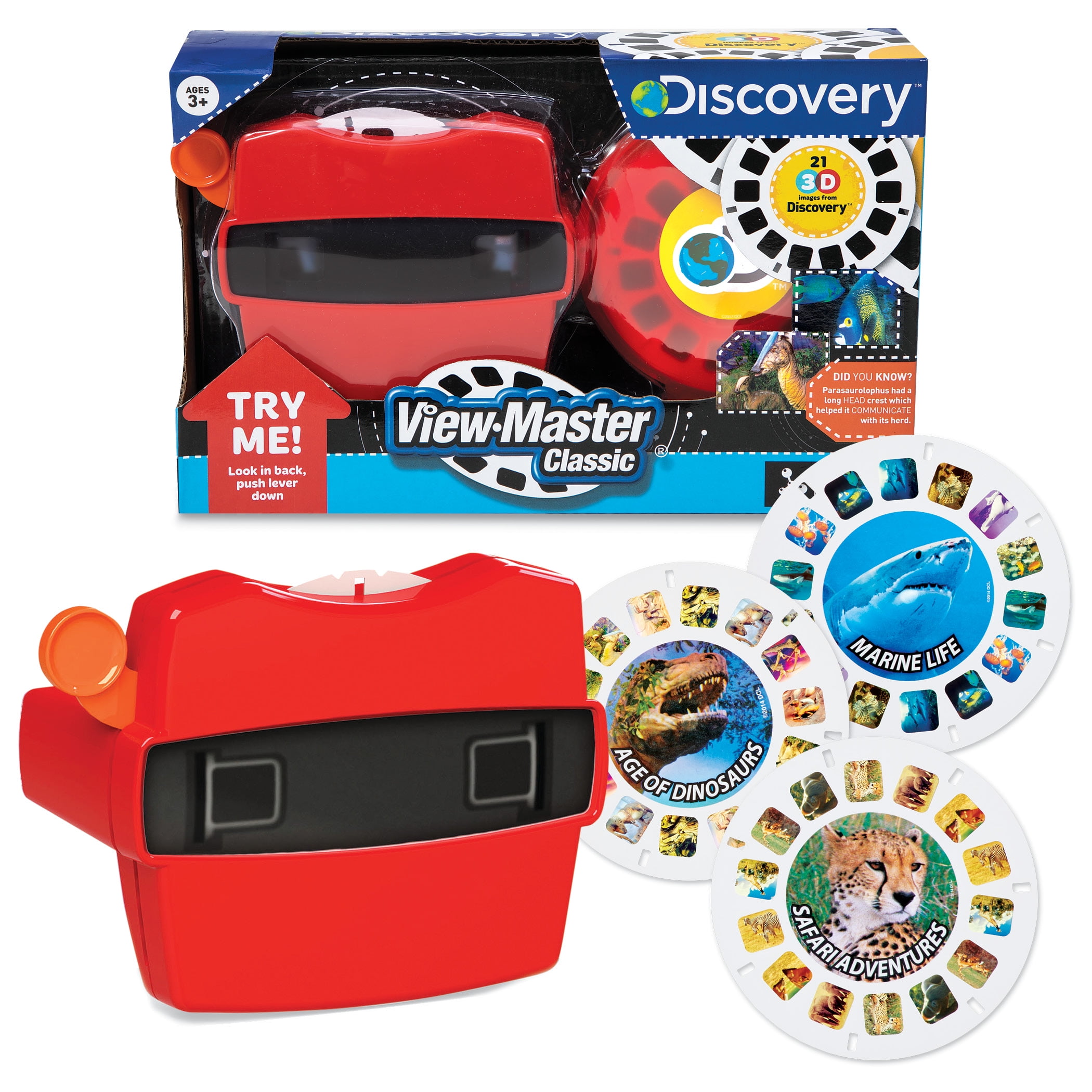 View-Master viewer by Image 3D RED color made in the USA 