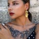 thumbnail image 3 of Pendientes elegantes para mujer, abiertos a la mitad, con forma geométrica, llamativos, chapados en oro, bohemios, colgantes, joyería de moda, regalo para mujeres y niñas, 3 of 4