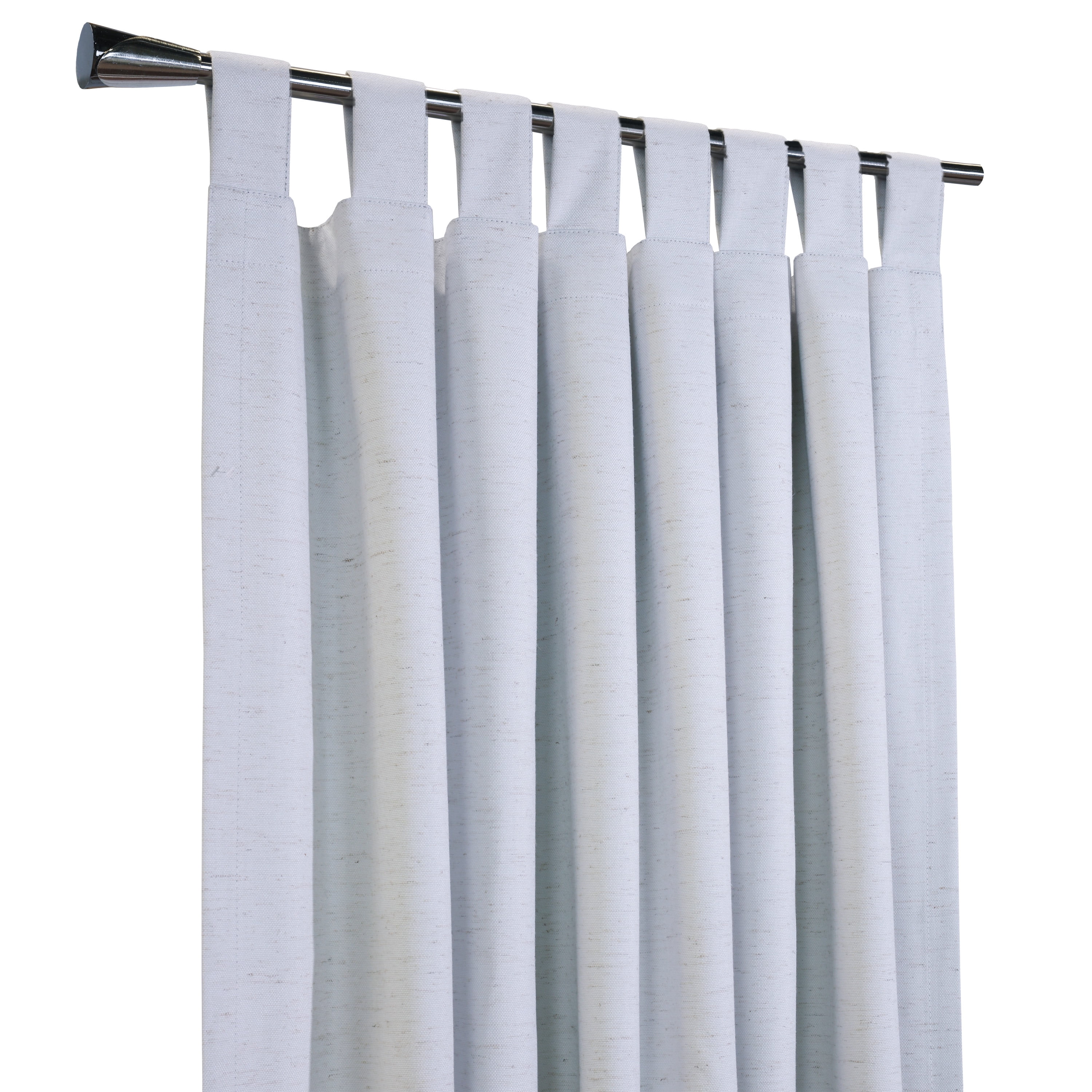 Vienna Total Blackout Foamback Tab Top Curtain Panel Pair each 52" x 84" in White