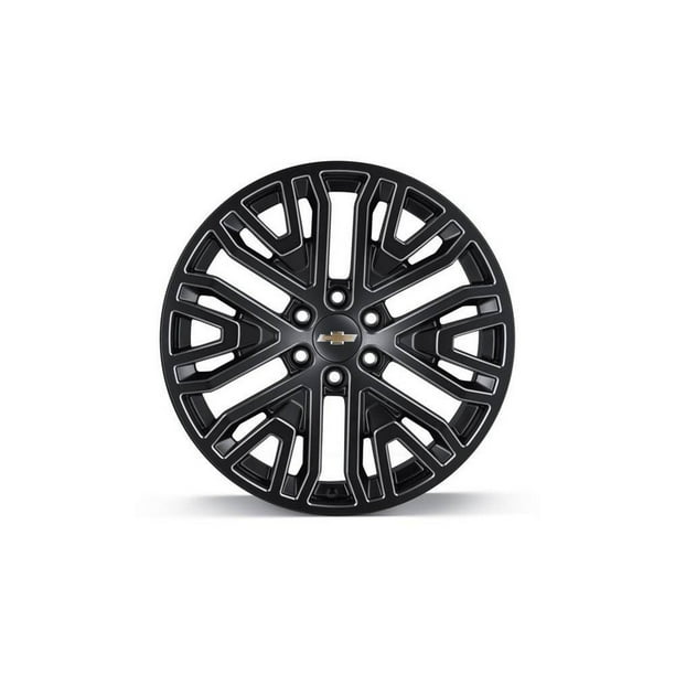 Rin de Aluminio 22 GM Parts Color Negro con Detalles Brillantes Modelo 84799390 Chevrolet Suburban 2021-2023