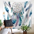 thumbnail image 1 of 59x51" Colorful Dream Catcher Feather Printed Wall Hanging Tapestry Party  Indoor/Outdoor Home Decor, 1 of 4