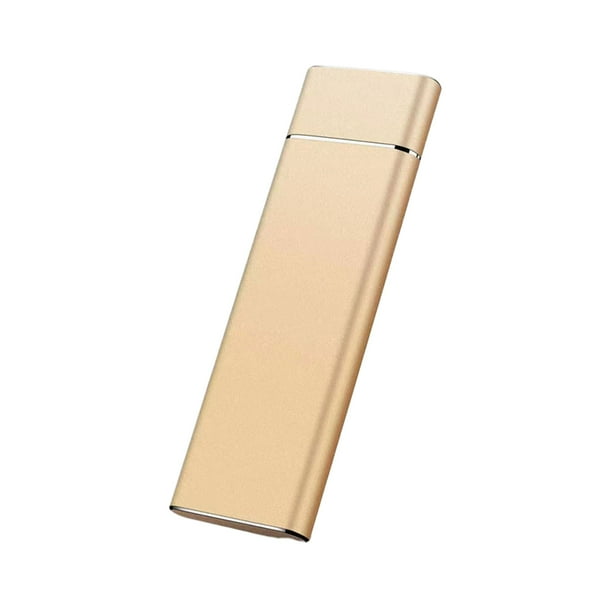 Methold Unidad USB de estado sólido móvil portátil 2TB velocidad de lectura y escritura rápida SSD antisísmico intercambiable en caliente Electrónica Oro 2TB