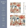 thumbnail image 2 of Yayeee Toggle Light Switch Wall Plate 3-Gang 6.37"x4.48" Decorative Outlet Cover, Blue Starfish, 2 of 7