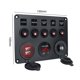 thumbnail image 5 of Disyuntor de 5 bandas, panel LED, Panel de interruptor de palanca Digital para coche, ATV, caravana, 5 of 8