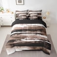 thumbnail image 2 of YST Ensemble de Literie Géométrique Sea Wave 7 Pcs, Taille Complète, 2 of 4