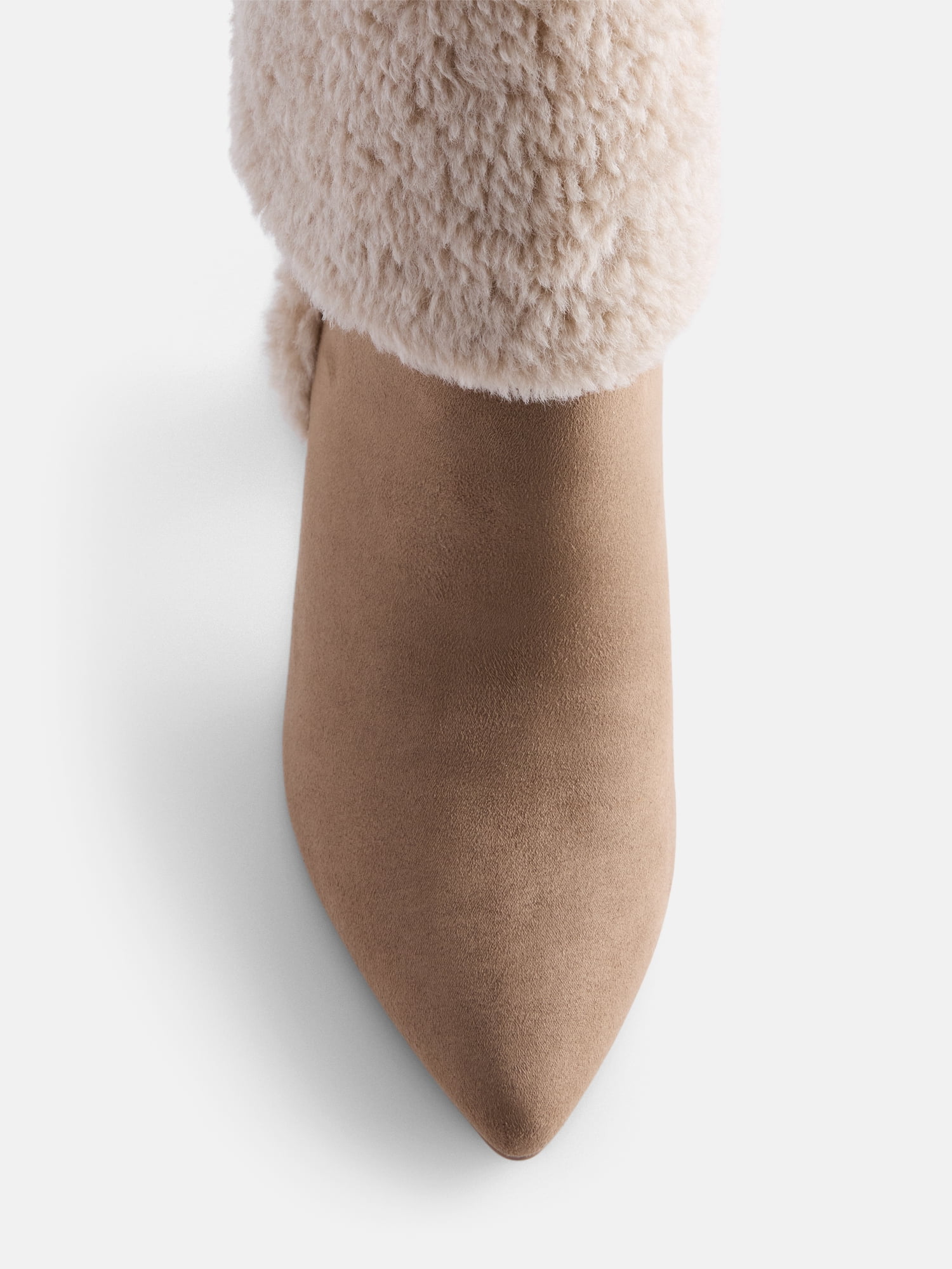 Madden NYC Women's Faux Fur Cuff Boots