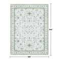 thumbnail image 2 of Alfombra Hazo Haus Oriental, geométrica, 9 x 12 pies, verde y azul, 2 of 7