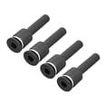 thumbnail image 2 of Sourcing Map Push To Connect Tube Fitting Male Elbow 6mm Tube OD X G1/4 Thread Pneumatic Air Push Fit Lock Fitting Blue 5pcs 2 of 9