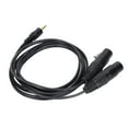 thumbnail image 4 of XLR To 3.5mm Y Splitter Cable, XLR To 1/8 Inch Cord Low Loss Insulated  Electrical Conductivity  For Live Performance For Studio, 4 of 8