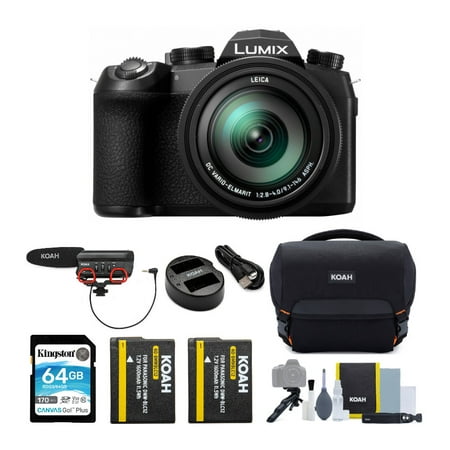 Panasonic LUMIX FZ1000 II 16x 25-400mm Digital Camera with Gadget Bag Bundle