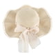 thumbnail image 2 of Sombrero de 56-58cm de circunferencia para mujer, sombrilla de verano, sombrero de paja plegable, aleros grandes, lazo informal, sombrero de playa, sombrero de viaje, 2 of 6