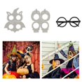 thumbnail image 2 of Black glasses frameHalloween Cosplay Silicone Mold Pumpkin Skull Glasses Shape Resin MoldBlack glasses frame, 2 of 5