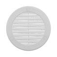 thumbnail image 1 of Cubierta de ventilación redonda de plástico de 4" para sofito, blanca Vent Systems, 1 of 9