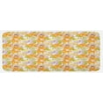 thumbnail image 1 of Floral Kitchen Mat, Giant Lily Flowering Petals Exotic Blooms Hawaiian Bouquet Beauty, Plush Decorative Kitchen Mat with Non Slip Backing, 47" X 19", Apple Green Marigold, by Ambesonne, 1 of 1