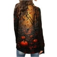 thumbnail image 4 of UVEASISHA Lightweight Cardigans For Women Long Sleeve Halloween Print Open Front Draped Cardigan Festival Outfits Multicolor XXL, 4 of 7