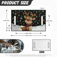thumbnail image 7 of Yuyamidu Happy Christmas Golf Cart Seat Covers with Front Pockets, Cute Reindeer Golf Cart Seat Towel Blanket for 2 Passenger, Colorful Light Club Car Accessories, 7 of 7