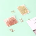 thumbnail image 2 of (Rose Gold) 50pcs /bag the mini heart gold rose gold Color Clip Bookmark Metal paper Clips, 2 of 4