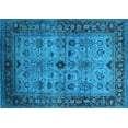 thumbnail image 1 of Ahgly Company Indoor Rectangle Oriental Light Blue Industrial Area Rugs, 2' x 4', 1 of 4