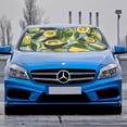 thumbnail image 2 of Awypu Avocado Green Leaves Best UV Ray Visor Protector Windshield Sun Shade for Vehicle SUV Truck 55.12*29.92 in, 2 of 7