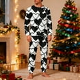 thumbnail image 2 of Lorytime Valentine Pajamas Couples Set Heart Crewneck Long Sleeve Pullover with Pockets and Trousers Mens Loungewear, 2 of 8