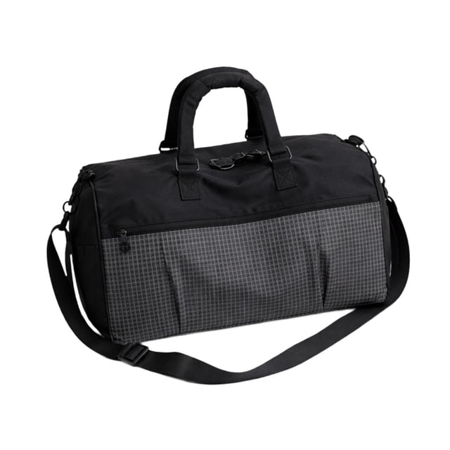 Bolsa de lona de viaje, bolsas de gimnasio, bolsa deportiva multiusos, impermeable, gran capacidad para Negro