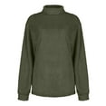 thumbnail image 2 of Vedolay Womens Sweaters Womens Fall Sweater Knit V Neck Oversized Fashion Pullover Casual Long Sleeve Top,Army Green M, 2 of 4