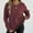 Wine, variant on Kilaqueen Long Sleeve Cozy Sweaters for Women Casual Solid Color Fall Winter Outfits Stretch Comfy Womens Sweaters Crew Neck Warm Pullover Tops