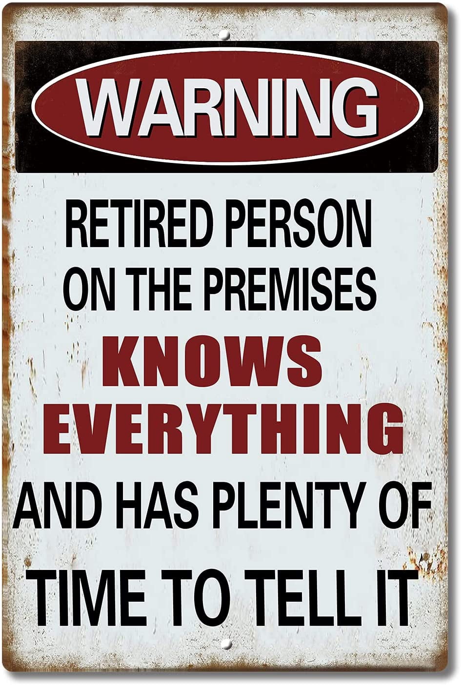 Lustiges Warnschild Aus Metall | 'Warning You Are No Longer Trespassing' | 30,5 X 20,3 Cm | Für Garage, Garten & Männerhöhle
