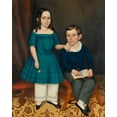 thumbnail image 2 of Joseph Whiting Stock  20x24 Gold Ornate Wood Framed with Double Matting Museum Art Print Titled - John and Louisa Stock 1845, 2 of 4