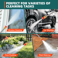 thumbnail image 3 of Cordless Pressure Washer Battery Powered Portable Handheld Power Washer Home Battery Pressure Washer for Car Floor Wall Fence Yard Cleaning Blue, 3 of 5