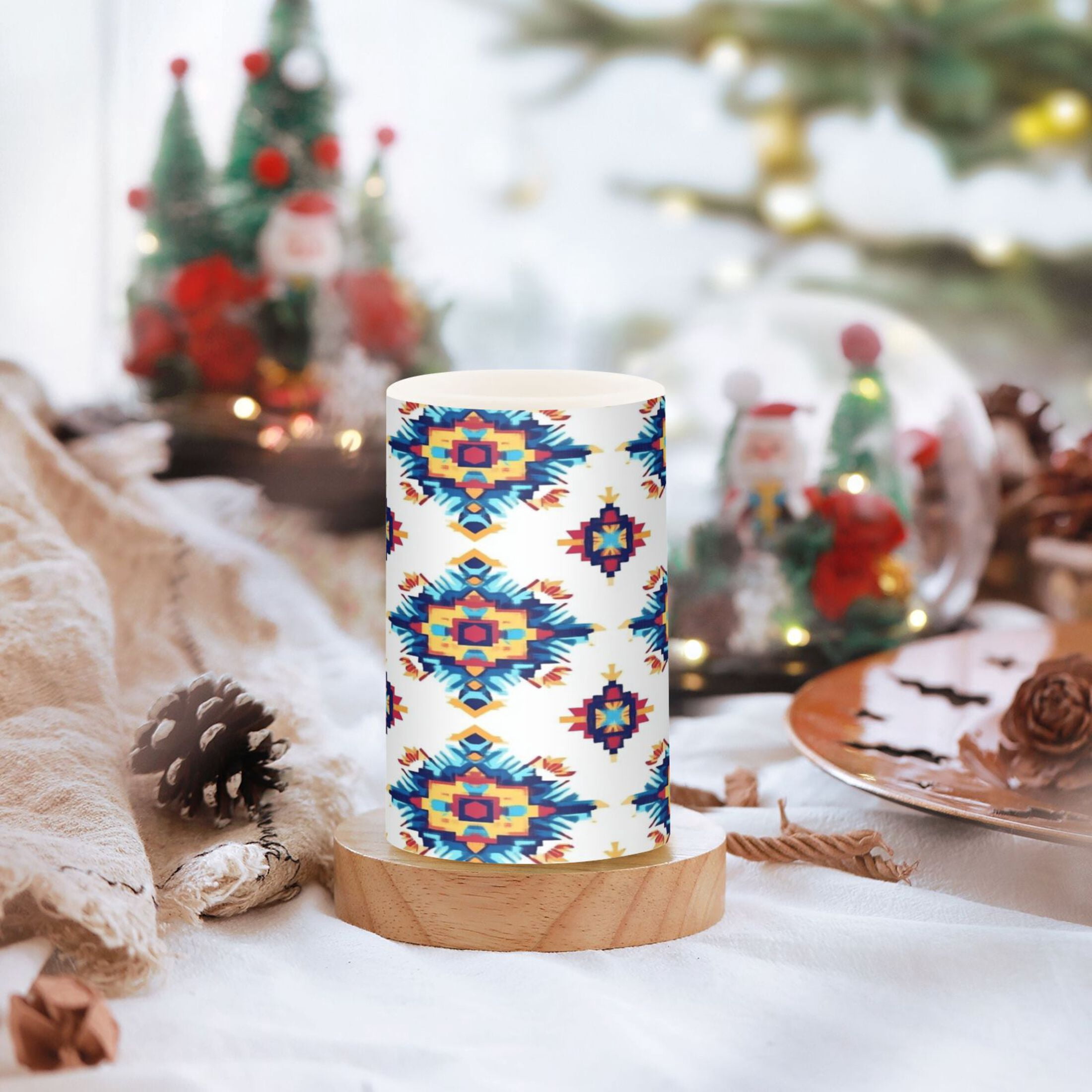 2 PCS Flameless Candles with Remote Timer LED Battery Operated Flickering Candle Light for Wedding Table Home Decoration Gifts Elegant Colors and Shapes