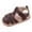 Brown, variant on Wolcakyue Boys Girls Summer Sandals Closed-Toe Anti-Slip Rubber Sole Toddler First Walkers Shoes,Brown 4