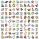 thumbnail image 2 of Juego de pegatinas de animales para niños, 100 vinilos impermeables divertidos mezclados, 2 of 5