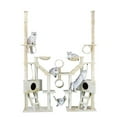 thumbnail image 1 of Go Pet Club FC22 Arbre à Chat 106 Po. avec Grandes Maisons, Beige, 1 of 1
