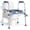 Dark Blue, variant on TRUSTWARMTH Toilet Seat Risers for Seniors, FSA HSA Eligible 450lb Raised Toilet Seat with Handles, Adjustable Width & Height, Tool-Free Assembly, Fit Any Toilet, Light Blue