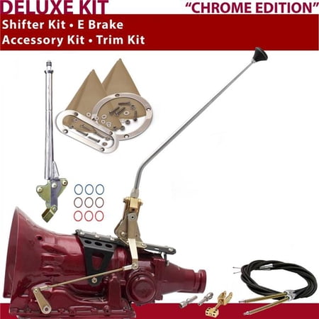 American Shifter AOD Shifter Kit Chrome 16 in. E Brake Cable Trim Kit for DAB74
