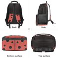 thumbnail image 6 of HUIACONG Cute Ladybug Print School Backpack for Age 6-18 Large Capacity Ergonomic Padded Adjustable Shoulder Straps for Elementary Middle High School Students Daily Use, 6 of 7