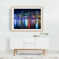 thumbnail image 5 of The Miami Skyline - Miami Florida Photography Oak Framed Wall Art Print 16 x 24 inches, 5 of 6