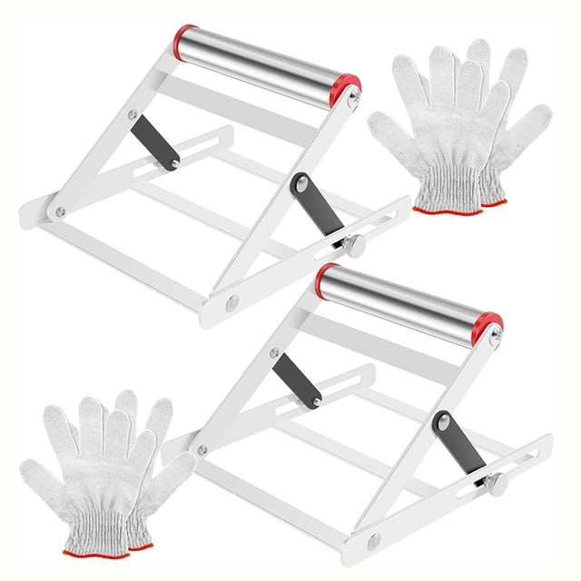 2Pcs Adjustable Cutting Machine Support Frame,Foldable Cutting Machine Work Support Stand, Cutting Machine Attachment