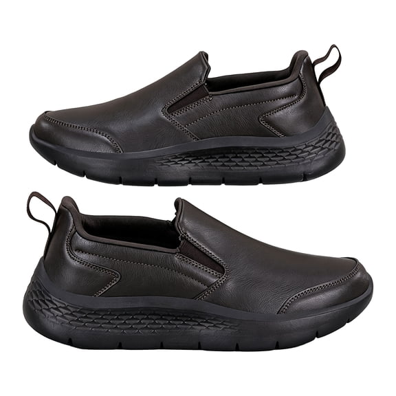 Slip Resistant Chef Shoes for Men Women, Waterproof Leather Restaurant Sneakers with Cushioned Soles Non Slip Kitchen Footwear